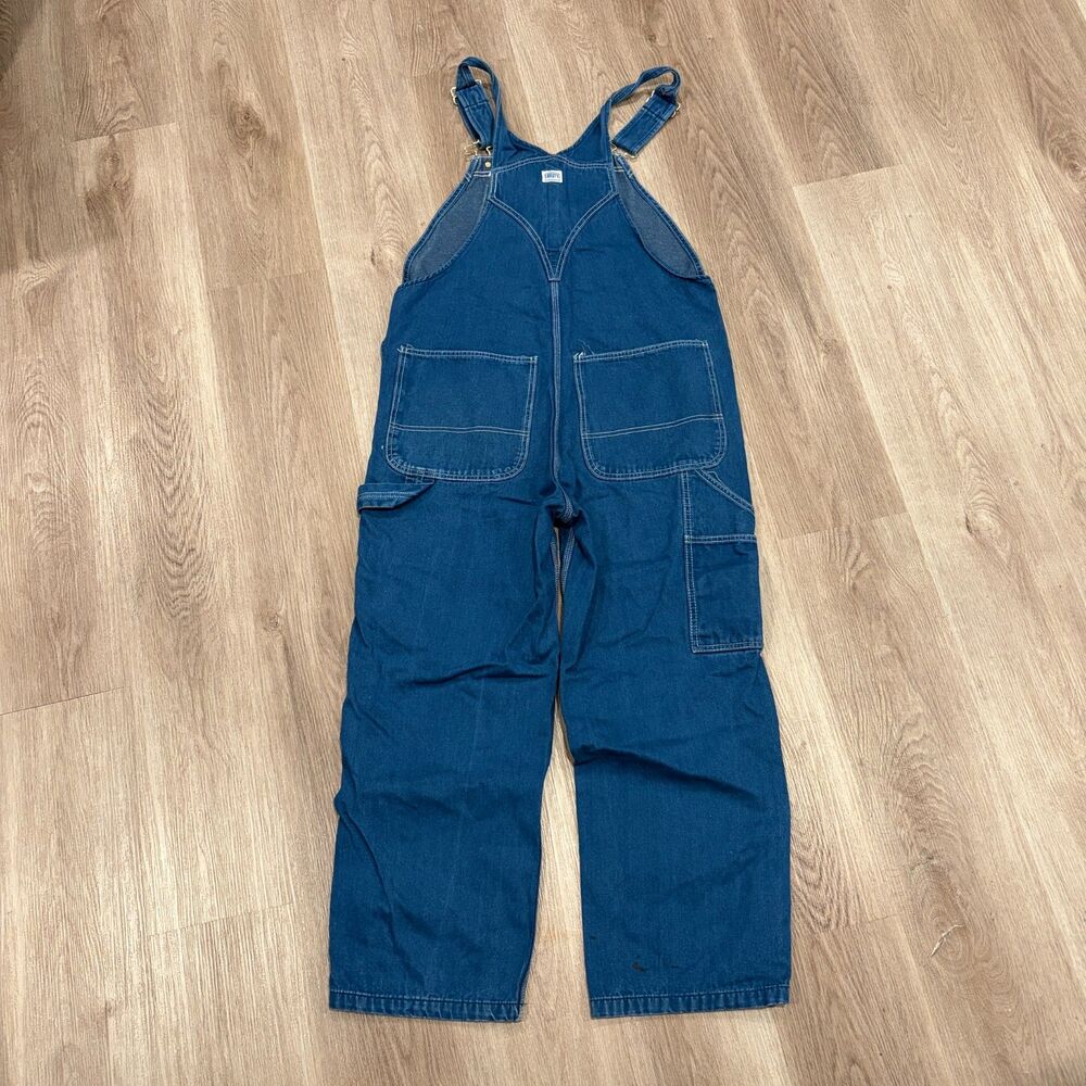 Vintage 90s Liberty Overalls Mens Size 36x27.5 Blue Denim Bib Workwear Overalls - Picture 4 of 7